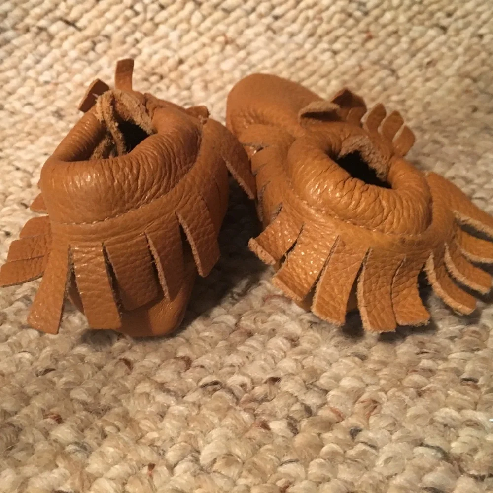 Baby Mocassins Leather Crib Shoes